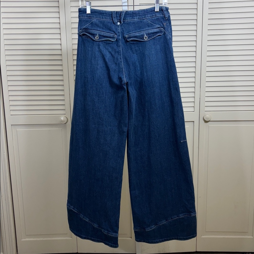 Pilcro Blue Wide Leg Jeans - Picture 9 of 14